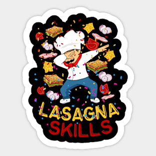 Lasagna Lover Lasagne Gift Italian Chef Lasagna Sticker